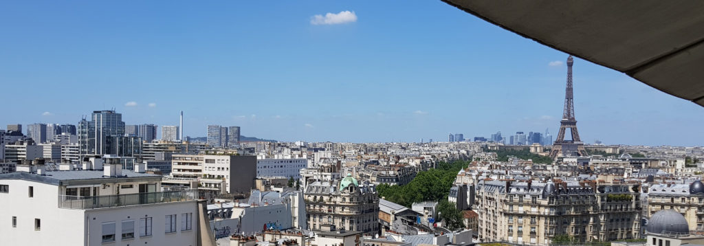 View of Paris from the windows of the lab